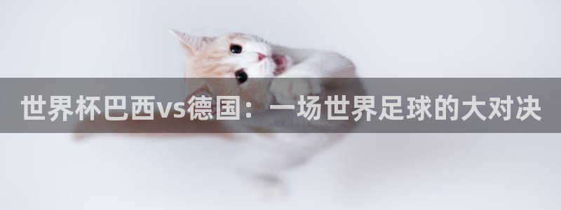 2026年世界杯赛程：世界杯巴西vs德国：一场世界足球的大对决